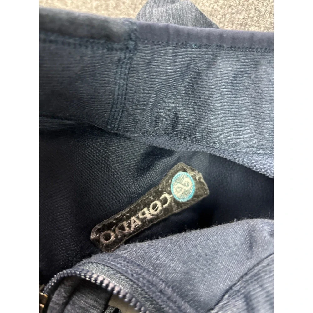 The North Face Full Zip Jacket Mens Large Blue Fleece Logo Patch Heathered